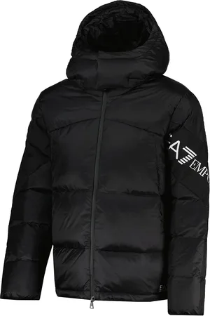 EA7 PIUMINO CON CAPPUCCIO LONG LOGO