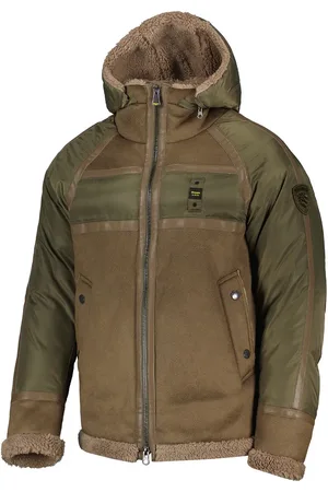 Blauer PIUMINO CON CAPPUCCIO CON INSERTI IN MONTONE ECO HORACE
