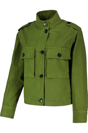 Woolrich GIACCA CANVAS GARMENT DYED OVERSHIRT DONNA