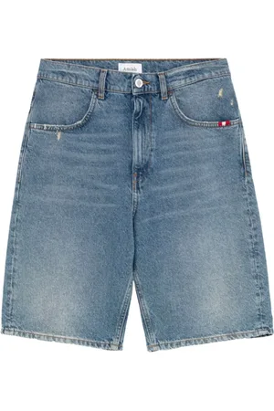 AMISH Supplies Tommy bermuda di jeans da uomo gamba lunga - Real Vintage Denim 28 (42)