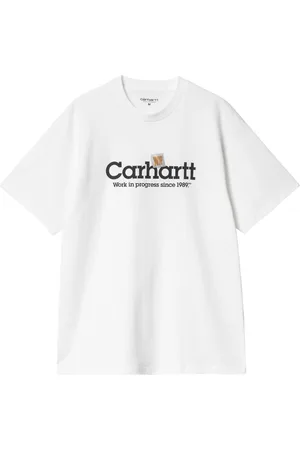 Carhartt Label Script T-Shirt in cotone - white S