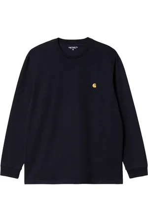 Carhartt Chase longsleeves t-shirt manica lunga in cotone - Black/Gold XS