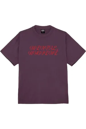 Obey Mental hygiene heavyweight t-shirt da uomo - plum perfect XL