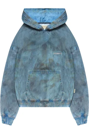 Reternity Painted artisan denim hoodie felpa in denim con cappuccio - washed S