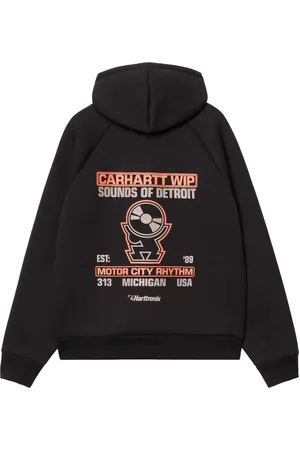 Carhartt Harttronix Car-Lux Hooded Jacket felpa con cappuccio e zip - Black/heather grey M