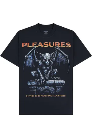 Pleasures Gargoyle heavy t-shirt boxy con grafica vintage - edge black M