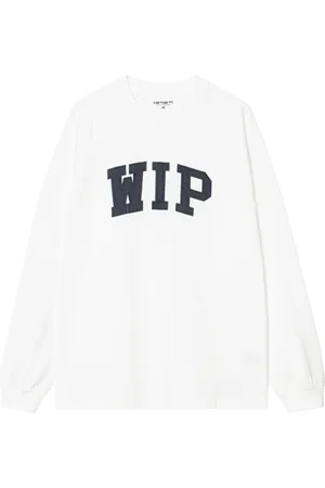 Carhartt WIP longsleeve t-shirt manica lunga in cotone - White / Dusky S