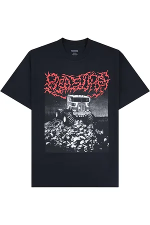 Pleasures Off Road heavy t-shirt boxy con grafica - black L