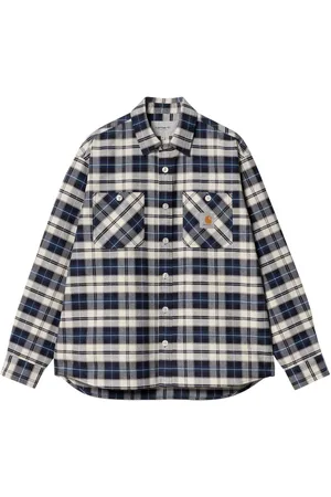 Carhartt Tarbell check shirt camicione a quadri - Dark /White S