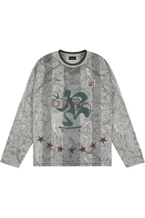 DIME Dime Patinadores soccer Jersey a maniche lunghe - Sage M