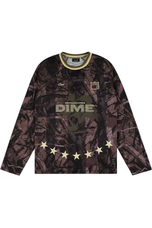 DIME Dime Patinadores soccer Jersey a maniche lunghe - Cinnamon L