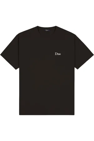 DIME Dime Classic Small Logo T-Shirt slavata con ricamo - Vintage black M