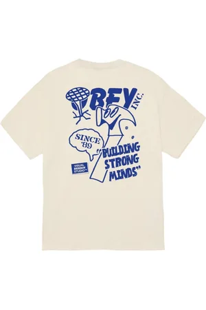 Obey Building strong minds t-shirt con grafica - cream XL