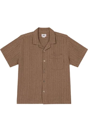 Obey Horace cuban shirt camicia maniche corte - umbleached multi S