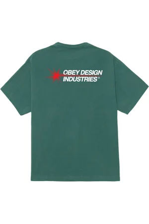 Obey Design industries t-shirt con grafica - pigment rain forest L