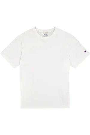 Champion Champion Reverse weave standard crewneck classic t-shirt in cotone basica - white S