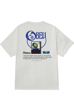 Obey Relax t-shirt con grafica - pigment vintage white M
