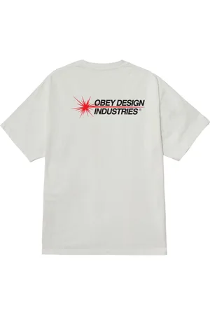Obey Design industries t-shirt con grafica - pigment vintage white M