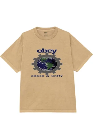 Obey Peace & Unity t-shirt con grafica - pigment light khaki M