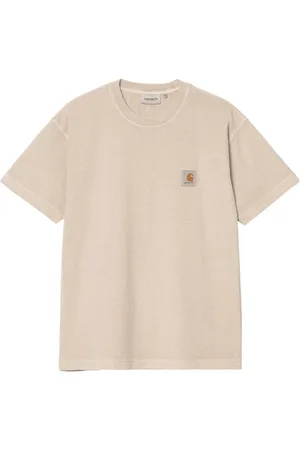Carhartt Nelson t-shirt slavata effetto vintage - Fleur De Sel garment dyed S