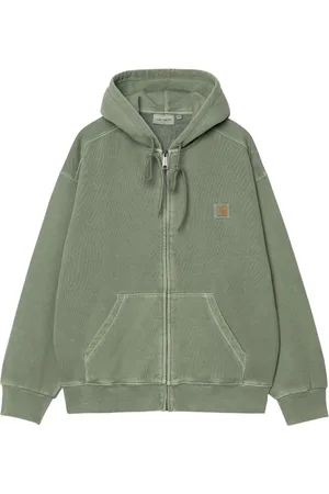 Carhartt Hooded Nelson Sweat Jacket felpa con zip e cappuccio - Park garment dyed S