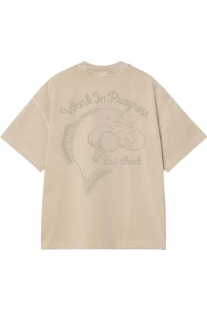 Carhartt Bait Shack t-shirt boxy fit con effetto vintage - Wall garment dyed S