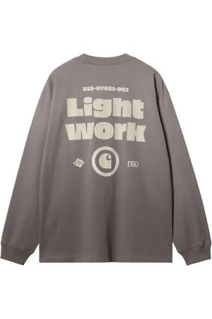 Carhartt Light Work longsleeve t-shirt manica lunga in cotone - Yosemite / Black dip dye M