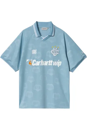 Carhartt HarttÉs Football T-Shirt jersey con colletto - Heart Train Jacquard/Bluebird S