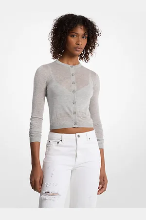 MK Brassière e cardigan corto in misto tencel