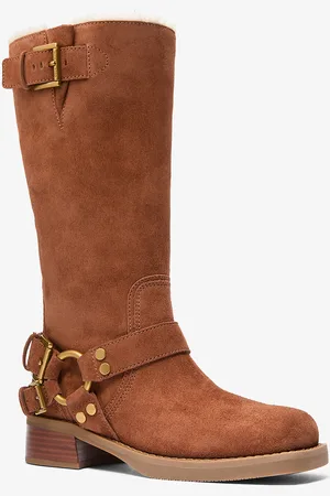 Michael Kors MK Stivale da moto Crosby in pelle scamosciata