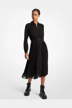 Michael Kors MK Abito chemisier in georgette plissé