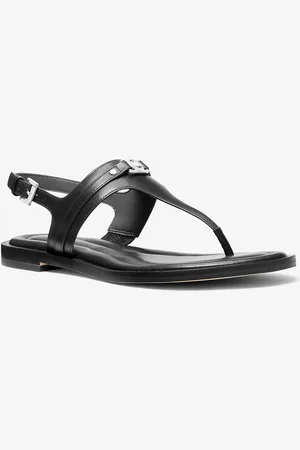 Michael Kors MK Sandalo Mandy in pelle con cinturino a T