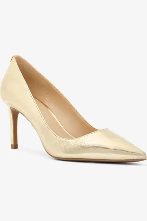 Michael Kors MK Décolleté Alina Flex in pelle craquelé metallizzata