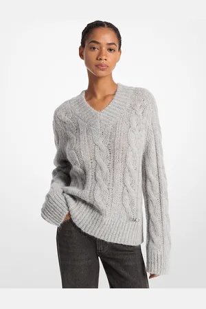 Michael Kors MK Maglione in misto alpaca a trecce