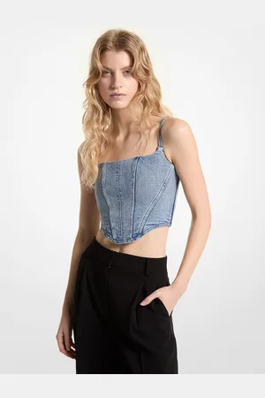 Michael Kors MK Top bustier in denim stretch