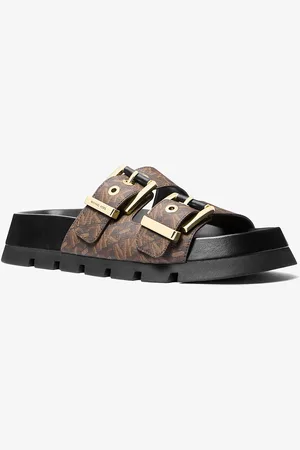 Michael Kors MK Sandalo slide Colby flatform con logo Empire