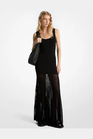 Michael Kors MK Maxi abito trasparente in misto viscosa stretch