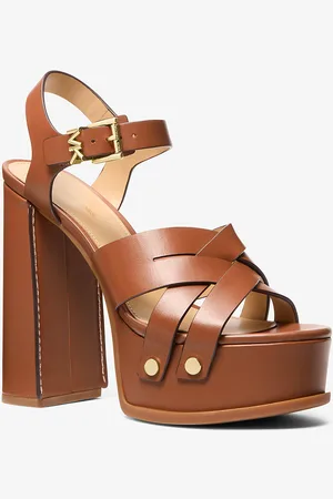Michael Kors MK Sandalo Nora in pelle con plateau
