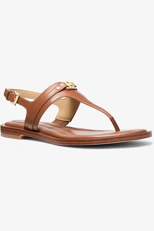 Michael Kors MK Sandalo Mandy in pelle con cinturino a T