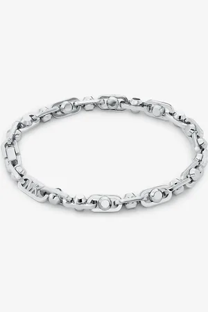Michael Kors MK Bracciale Astor con maglie a catena grande in ottone placcato in metallo prezioso