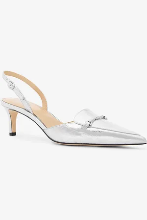 Michael Kors MK Décolleté Lena slingback in pelle craquelé metallizzata