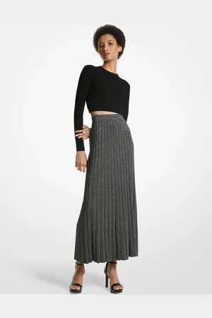 Michael Kors MK Gonna in maglia metallizzata a coste