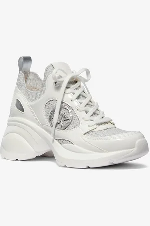 Michael Kors MK Sneaker Zuma in mesh con inserti metallizzati