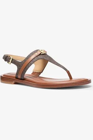 Michael Kors MK Sandalo Mandy con cinturino a T e logo