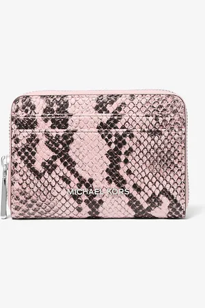 Michael Kors MK Portafoglio Jet Set piccolo in pelle stampa serpente