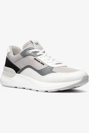 Michael Kors MK Sneaker Trevor in pelle e maglia stretch
