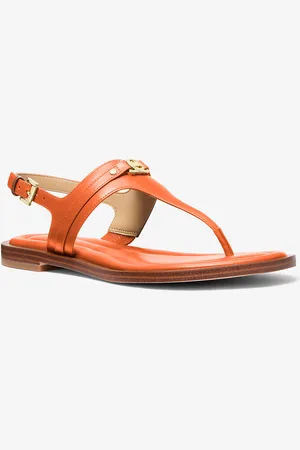 Michael Kors MK Sandalo Mandy in pelle con cinturino a T
