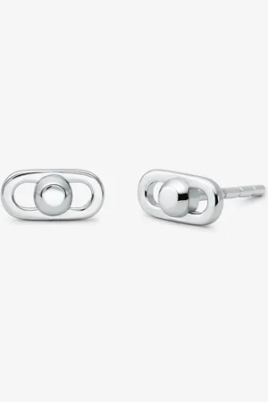 Michael Kors MK Orecchini Astor extra-small con maglie a catena in sterling placcato in metallo prezioso