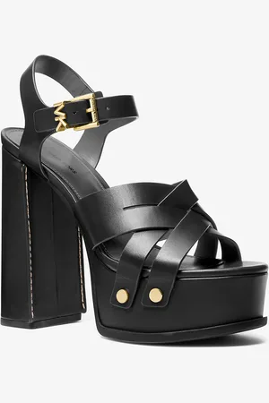 Michael Kors MK Sandalo Nora in pelle con plateau
