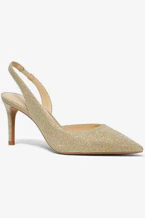 Michael Kors MK Décolleté slingback Alina Flex in mesh metallizzato glitterato